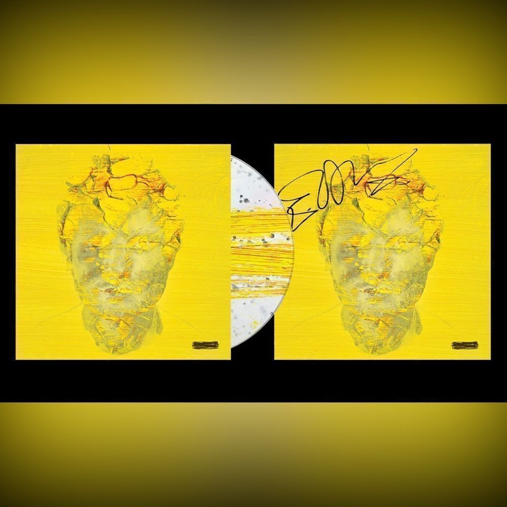 ED SHEERAN SUBTRACT CD WITH HAND SIGNED ART CARD AUTOGRAPH